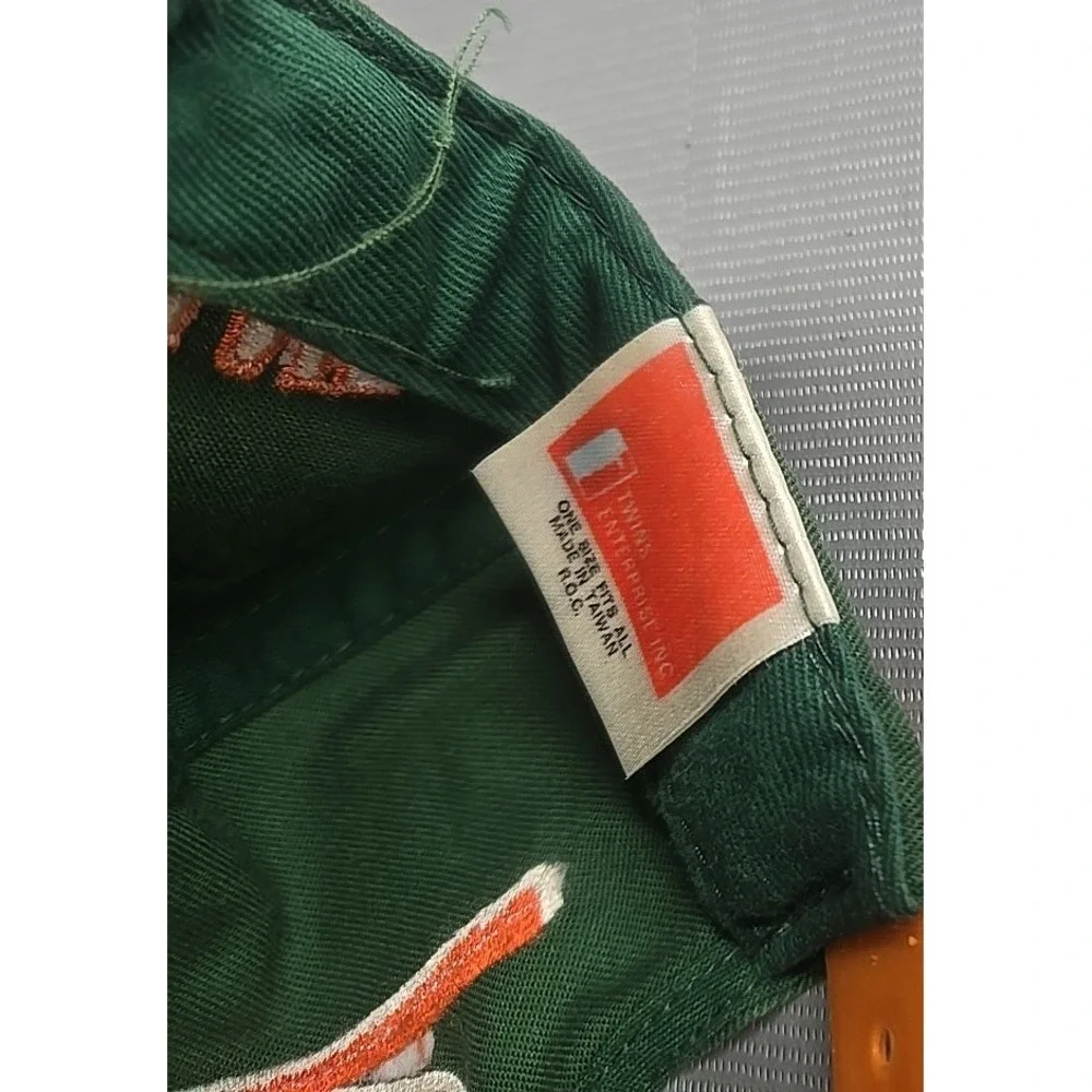 90s Vintage University of Miami Hurricanes Twins Enterprise Snapback Hat